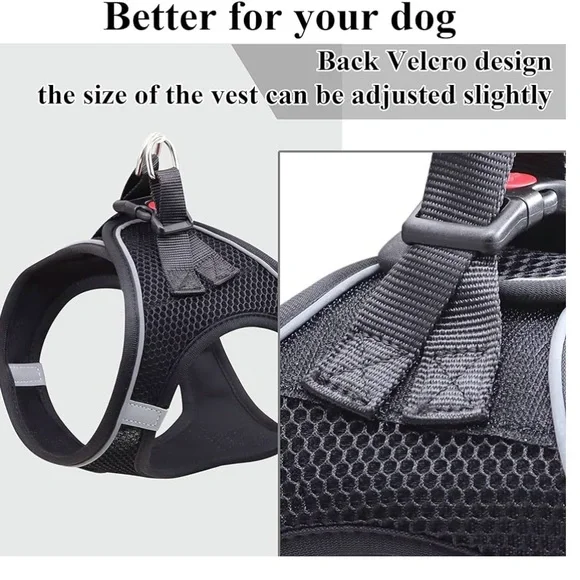 Balabuki Black Dog Harness, No Pull, Reflective, Escape Proof Vest, Size Small - Picture 12 of 13